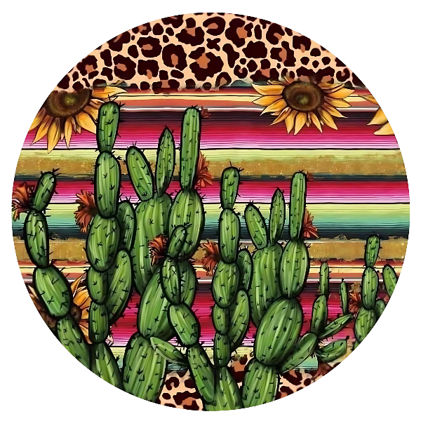 Cactus Ceramic Car Coasters