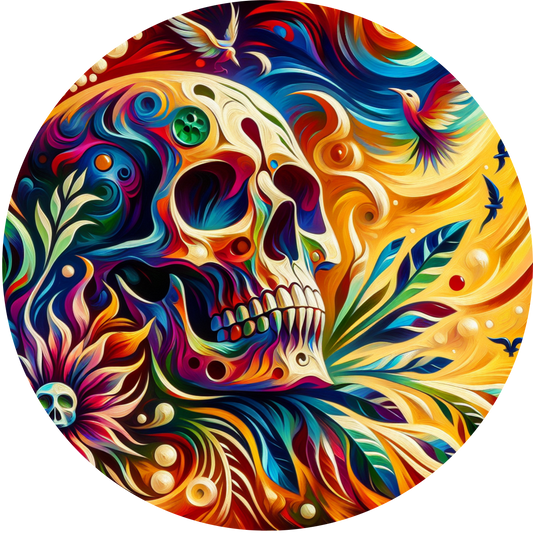 BOHO Skull Ceramic Car Coasters