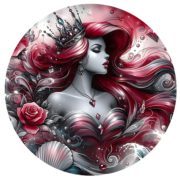 Red Princess Ceramic Car Coasters