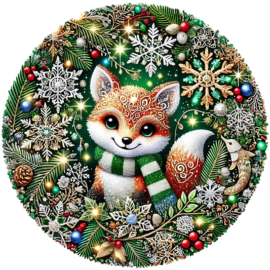 Christmas Fox  Ceramic Car Coasters