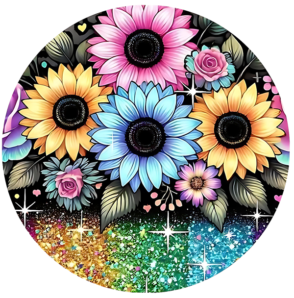 Wild Flowers Ceramic Car Coasters