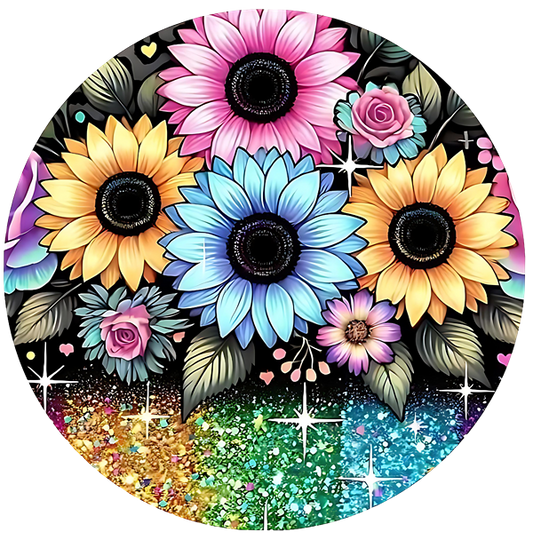 Wild Flowers Ceramic Car Coasters