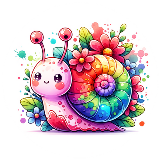 Watercolor Snail Ceramic Car Coasters