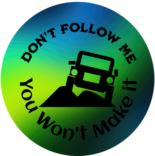 Don't Follow Me Ceramic Car Coasters