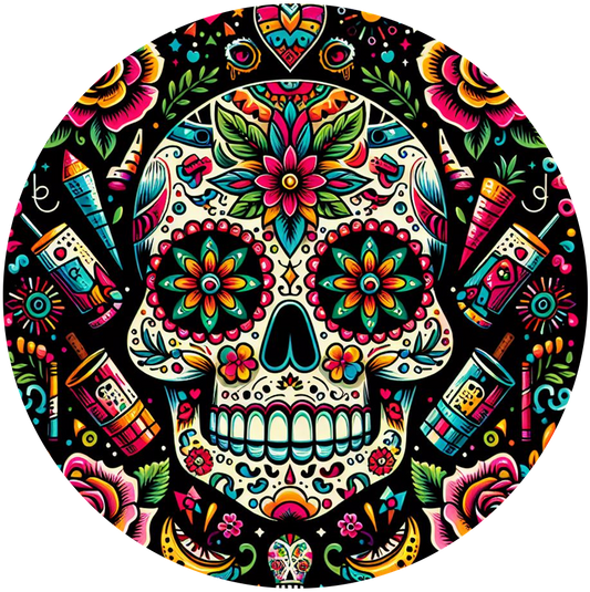 The Day Of The Dead Ceramic Car Coasters