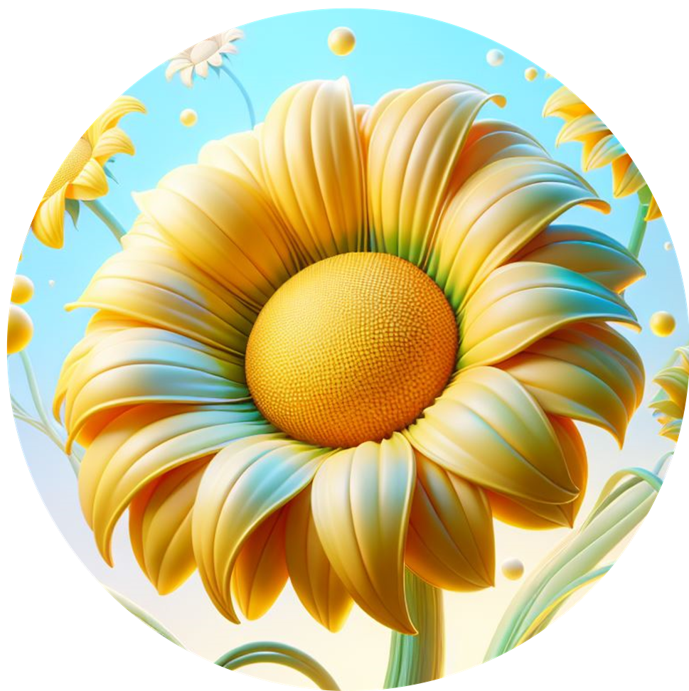 Sunflower Ceramic Car Coasters