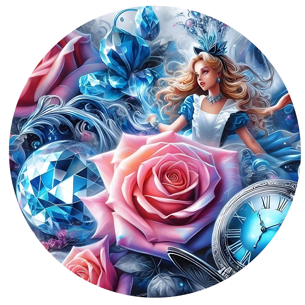 Alice's Flowers Ceramic Car Coasters