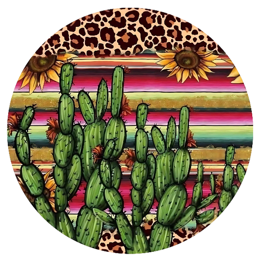 Cactus Ceramic Car Coasters