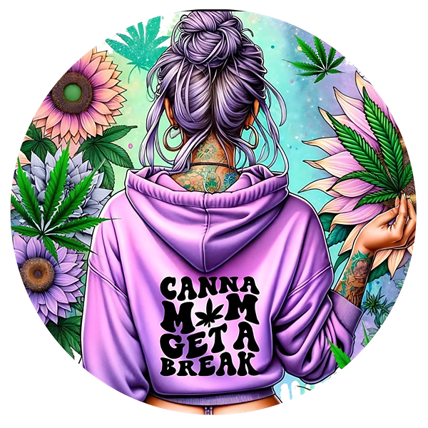 Canna a mama get a break Ceramic Car Coasters