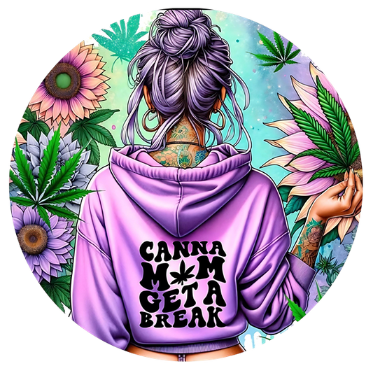 Canna a mama get a break Ceramic Car Coasters