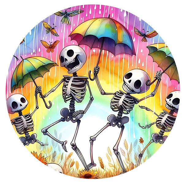 Dancing in the rain Ceramic Car Coasters