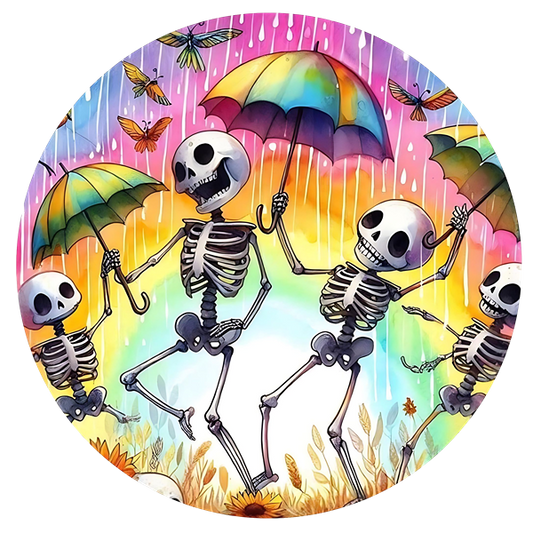 Dancing in the rain Ceramic Car Coasters