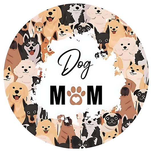 Dog mom 2Ceramic Car Coasters